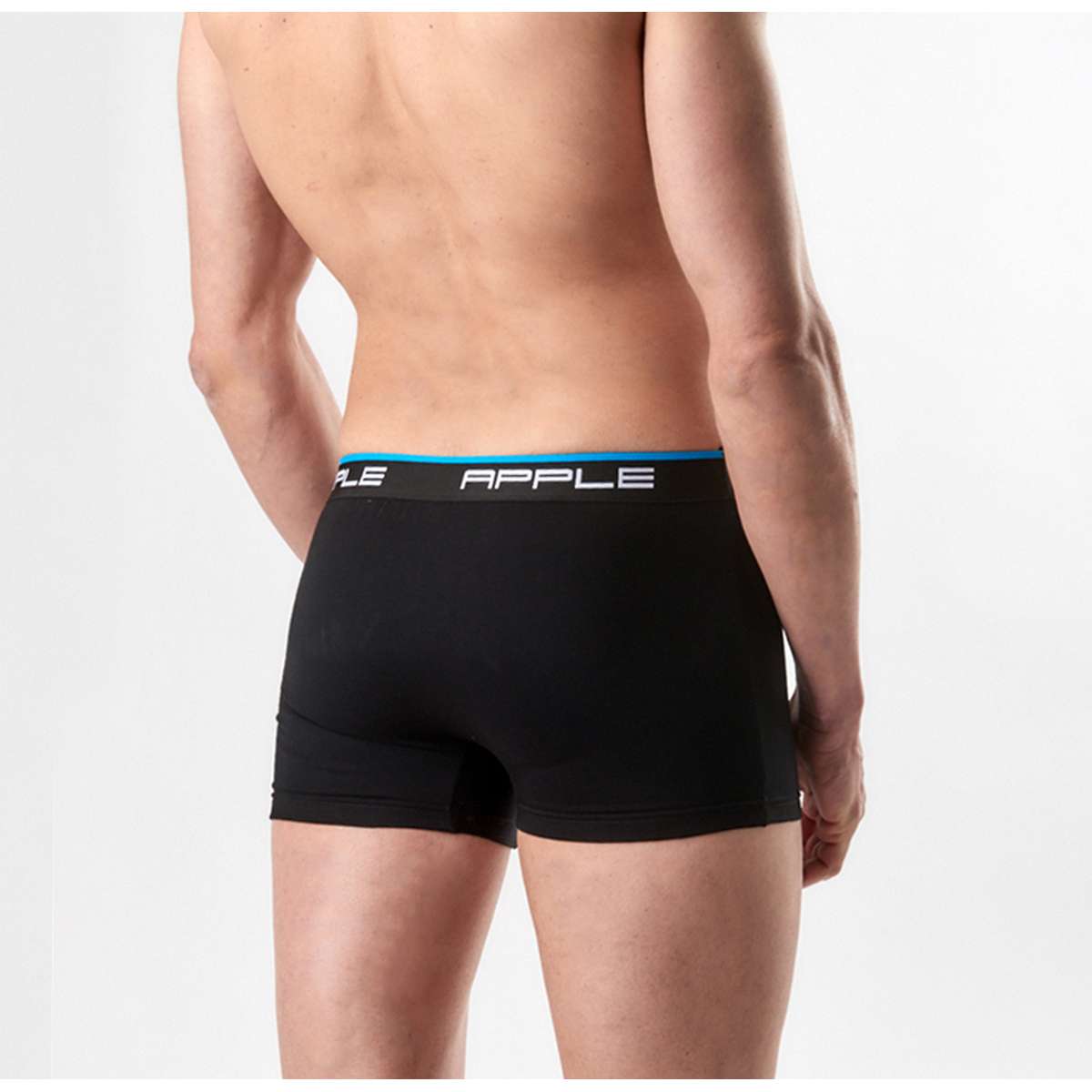 APPLE BOXER MEN΄S COTTON BOXER 0112934 2PACK BLACK / BLACK  - Μαύρο - M